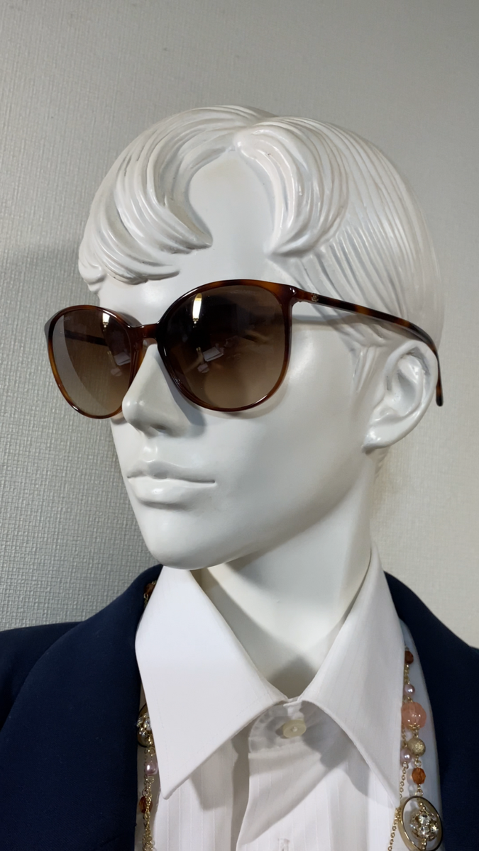 Chanel CC Sunglasses 4076S Authentic Chanel Sunglasses Vintage Brown Gold CC Logo  main image 3
