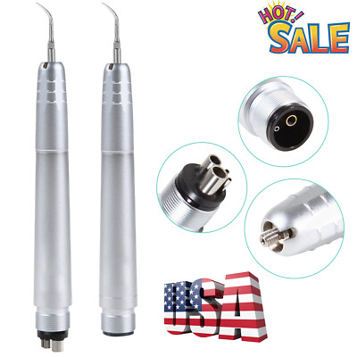 USA Dental Ultrasonic Air Perio Scaler Handpiece Hygienist 2/4-Hole /10 Tips G P