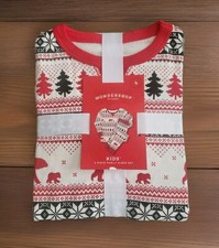 Kids' Size 4 Winter Pajamas 2 Pc Set Fair Isle Design Wondershop At Target NWT 