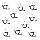 10pcs Security Earpiece Headset for Midland Two Way Radio Walkie Talkie G9 2 Pin