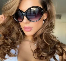 VINTAGE XXL OVERSIZED "ALI" Women Sunglasses  SUPER HUGE ROUND GAFAS Shadz UV400