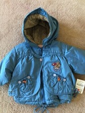 WHOOPI   BABY MÄDCHEN  WINTER JACKE jeansblau  Gr. 68 %%