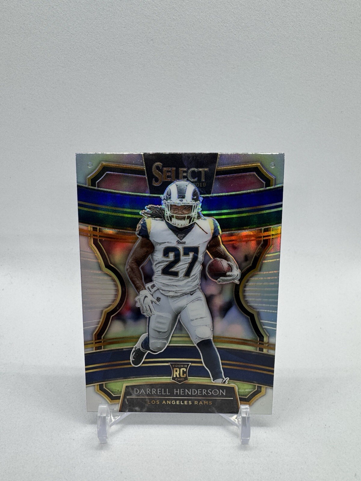 2019 Prizm Darrell Henderson #60 Concourse Silver Prizm Rookie RC LA Rams SP