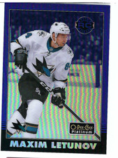 MAXIM LETUNOV 20-21 UPPER DECK O-PEE-CHEE OPC PLATINUM ROOKIE BLUE RAINBOW /149