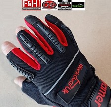 Half Finger Framer Gloves Mechanic Gloves Medium WorkgearUK Clearance
