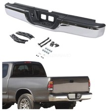Complete Chrome Rear Step Bumper Assembly For 2000-2006 Toyota Tundra Steel