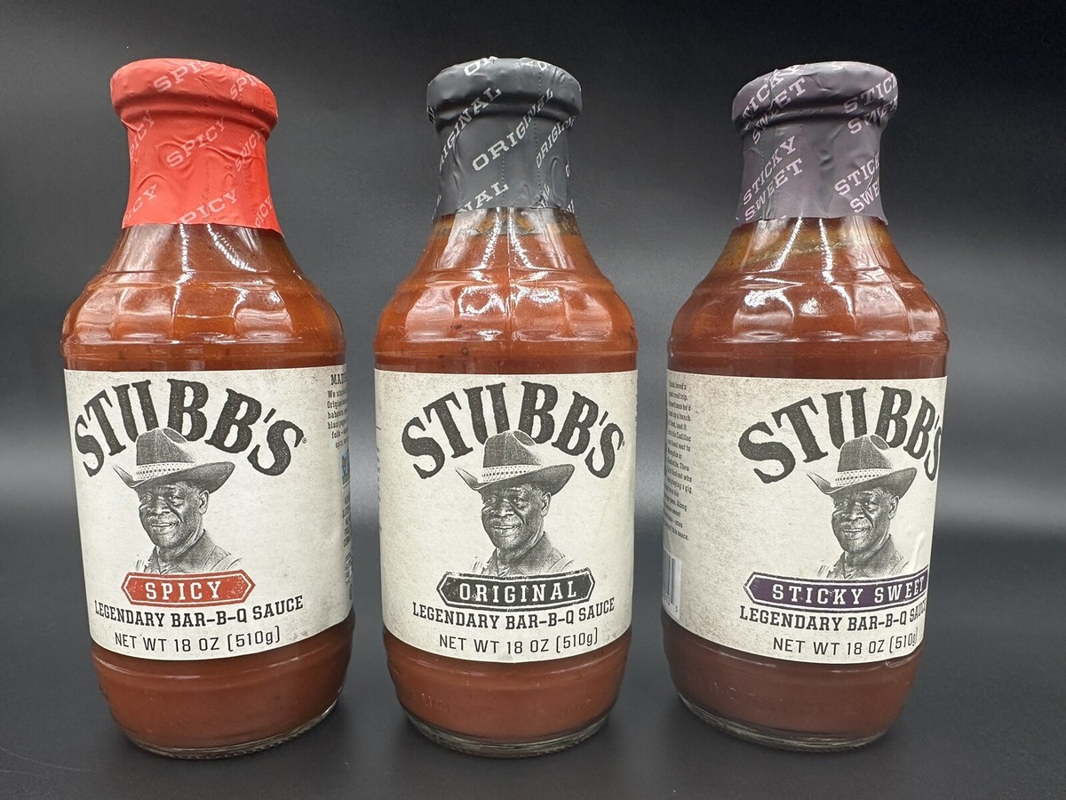 Stubb's Legendary Bar-B-Q Sauce 18 Ounce Glass Bottle Choose Your Flavor