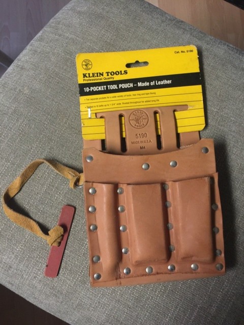 klein tools leather tool pouch