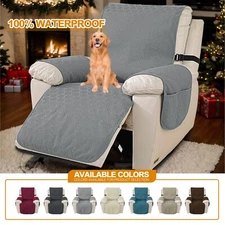 Recliner Chair Slipcover Mat Anti Slip Protect Side Pocket Armchair Throw Cover