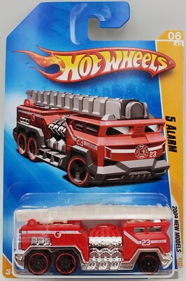 5 ALARM Red 2009 Hot Wheels #6 New Models Mattel