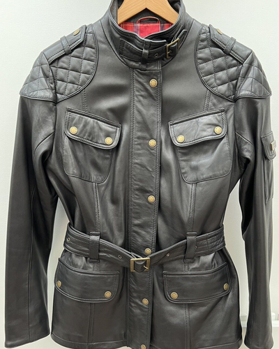 barbour leather jacket