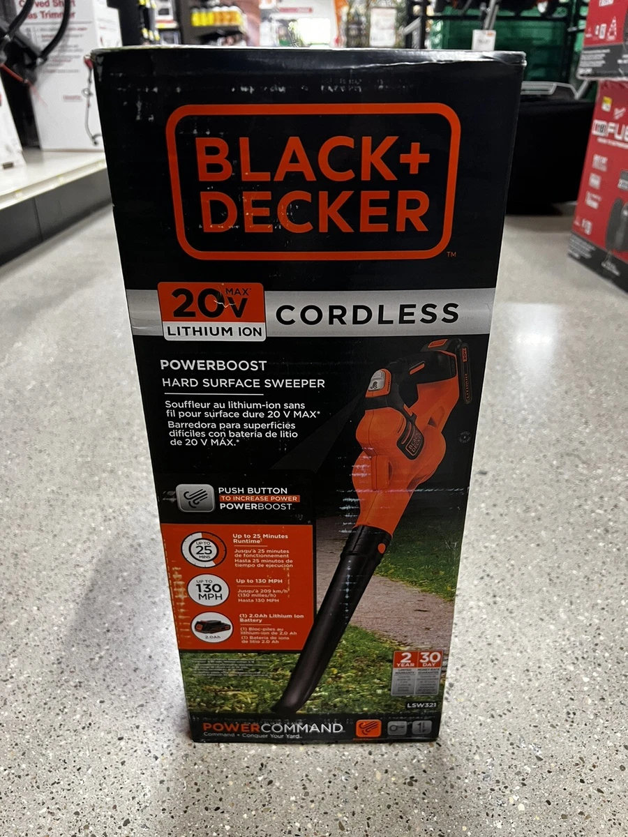 BLACK+DECKER POWERBOOST 20-volt Max 100-CFM 130-MPH Battery