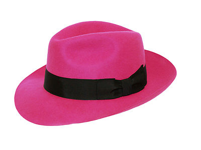 Wide-Brimmed Fedora Hat In Terracotta: Luxury In Every Detail