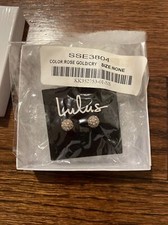 Lulus Rose Gold/Crystal Earrings NBW