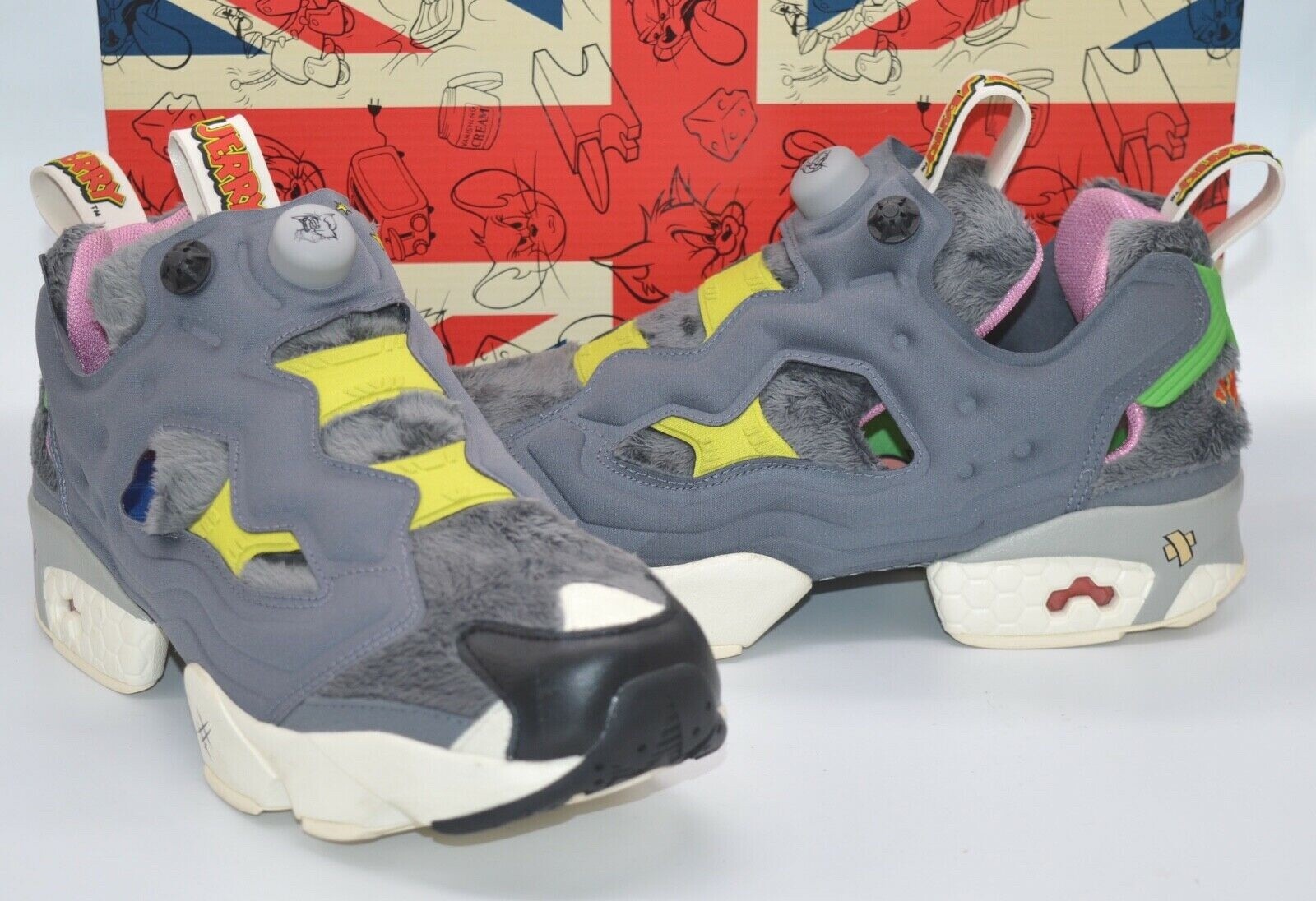 New Reebok InstaPump Pump Fury OG Tom \u0026 Jerry Classics Grey/Black Rare  Retro | eBay