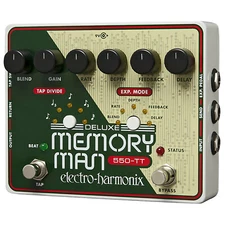 Electro-Harmonix Deluxe Memory Man Tap Tempo 550-TT Analog Delay Effects Pedal