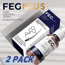 FEG Plus Organic Anti Hair Loss Hair Growth Cure Oil Sprary Fr Thicker Hair