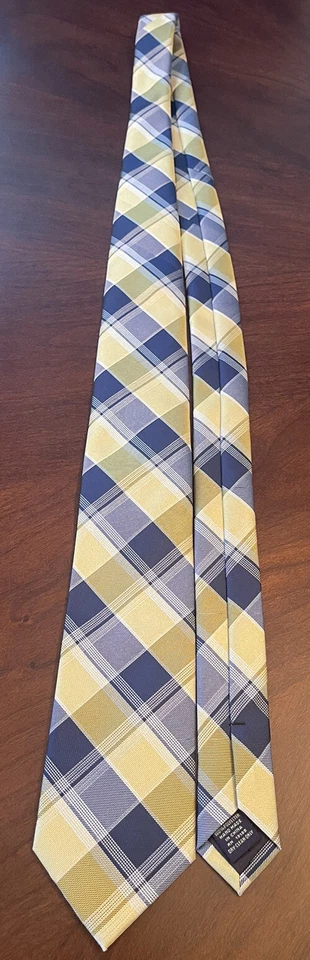 U.s. Polo Assn. Corbata de cuello azul amarilla hecha a mano de poliéster para hombre hecha en China Foto 3 de 4