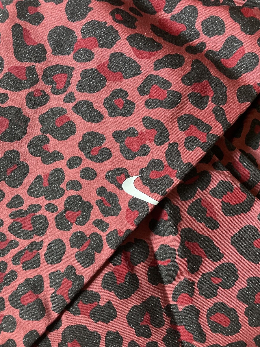 nike pink leopard print leggings