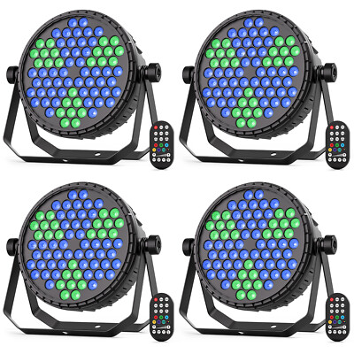 4Pcs 360W RGB 72LED Par Strahler Scheinwerfer DMX Party Licht Wash Bühnenlicht