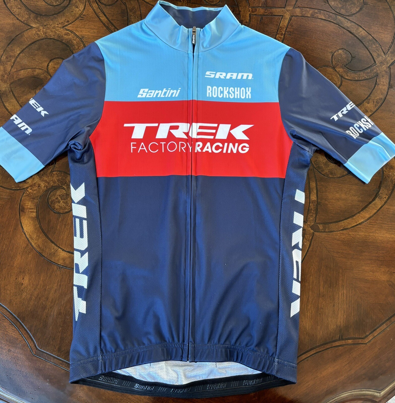 Santini cycling jersey mens medium Team Trek 3 Jerseys. eBay