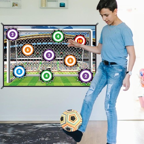 Fußball Kinder Spielzeug für Garten Indoor Outdoor, Fußballtore Fußball Spielset - Bild 2 von 6