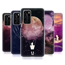 FUNDA HEAD CASE DESIGNS LUNA VIAJE GEL SUAVE PARA TELÉFONOS HUAWEI 4