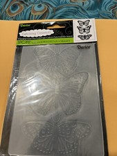 Darice Embossing Folder Butterfly Trio 4.25 x 5.75