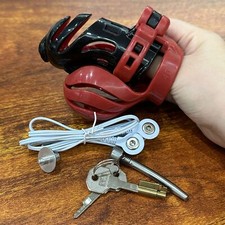E-stim Shock Chastity Device Lock Belt Chastity Cage Bondage Rings Dilator BDSM