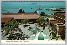 Postcard San Francisco California Ghiradelli Square Shopping Center