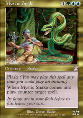 Mystic Snake - Mystic Snake - Time Spiral - Magic mtg - Exc