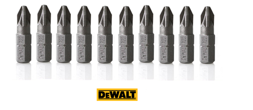 Bits de tournevis DEWALT torsion pozi bits PH2 ou PZ2 25 mm argent - Photo 8 sur 9
