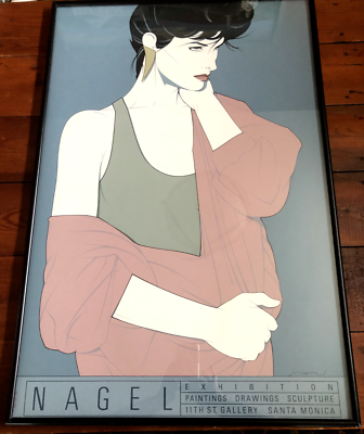 PATRICK NAGEL リトグラフポスター Vintage Patrick NAGEL Signed Print 80s Ladies Framed | eBay