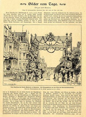 Triumphpforte f.d.a.China siegreich heimkehrenden Graf Waldersee in Hannover1901