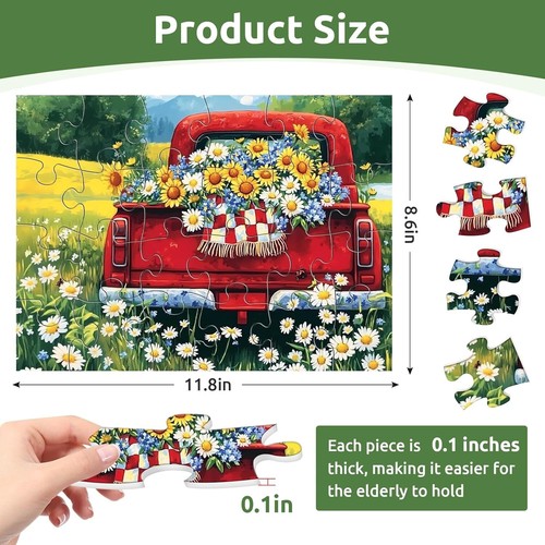 6 Packs 24 Large Piece Puzzle for Seniors - Dementia Puzzles for Elderly Adults - Picture 7 of 7