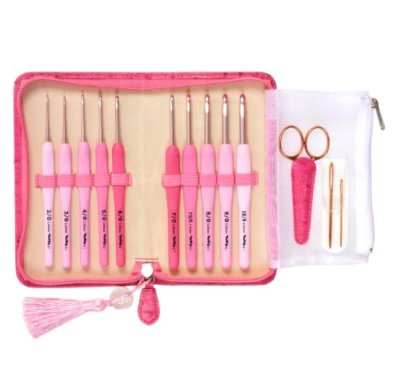 New Tulip ETIMO ROSE Hook crochet needle Set TER-001 Pink