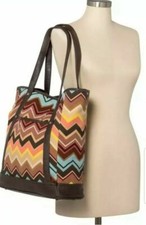 Missoni For Target Colore Zig Zag Large Tote Bag Handbag Purse New Chevron