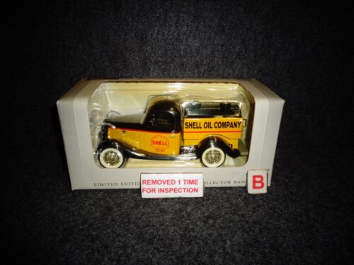Shell 1935 Ford Tanker Truck Liberty Classics Diecast Coin Bank 1998 1:24 #13004 - 第 1/12 張圖片