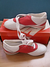 1980s Vintage Nike Red/white Saddle Shoes women's 6 1/2 Cheer