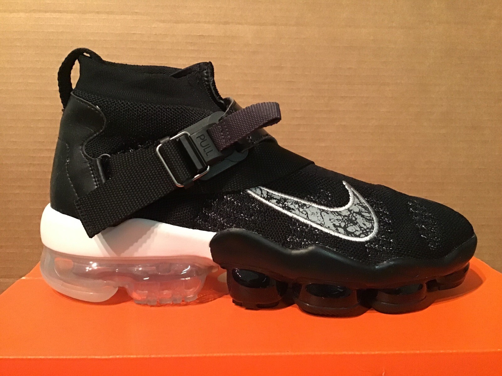 nike vapormax premier flyknit black metallic silver white