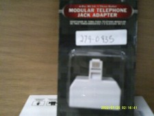 RadioShack 4-pin RJ-14 Three outlet Modular Telephone Jack Adapter