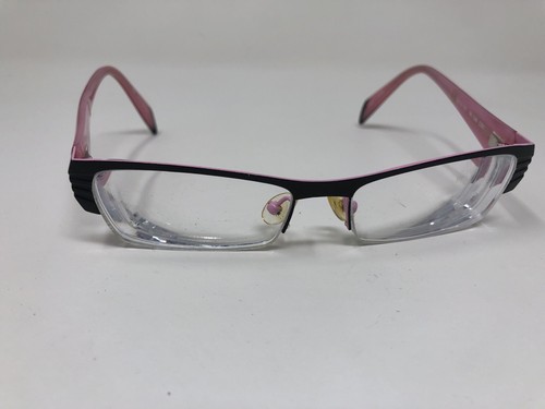 Mikli By Mikli Eyeglasses Frame MO1266 C001 52-16-135 Black Pink Half Rim ZO71