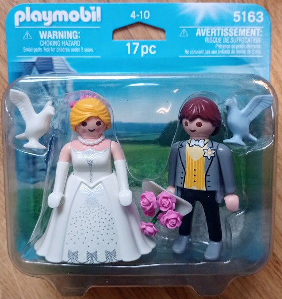 Playmobil 5163 Novios Boda. Pareja Recién Casados. Nuevo en blíster. 17 piezas