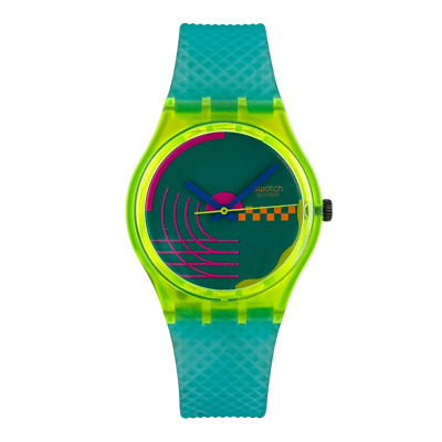 Swatch Gent vintage 90er Honor Ride Herrenuhr Grün mens watch Ref. GJ104