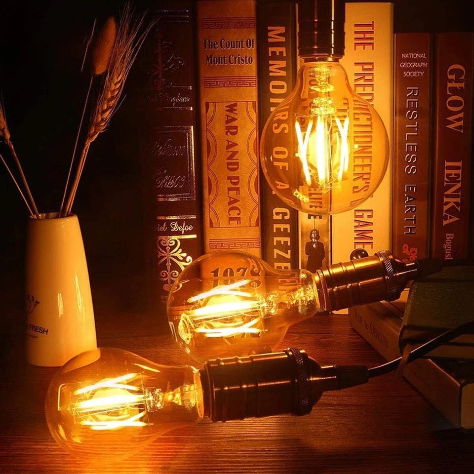 E27/E14 LED Vintage Edison Lamp Filament Light Bulb Antique Retro Bulbs - Image 2 of 3