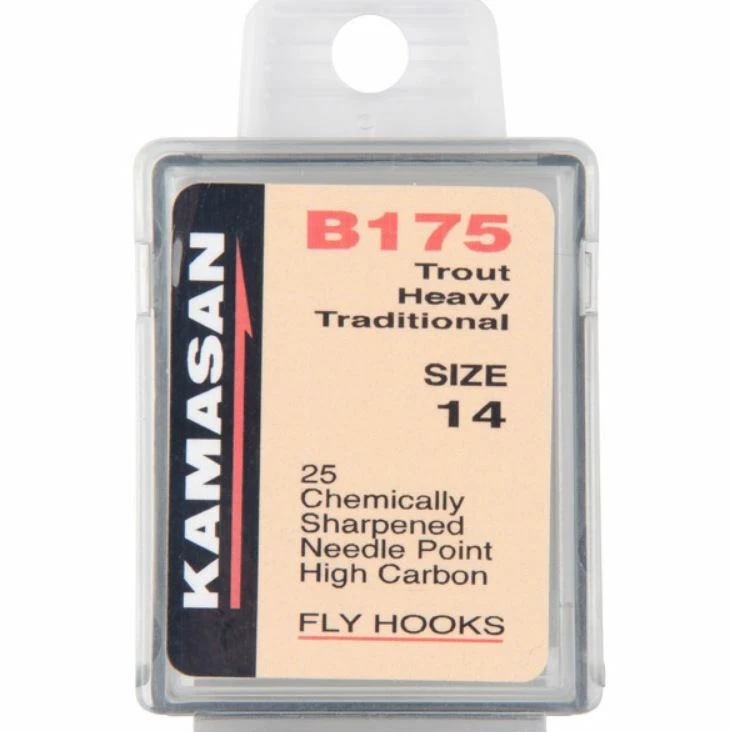 Kamasan Trout Hooks B175 Heavy Fly Traditional Forged Bend Strong Carbon Steel - Image 3 of 4