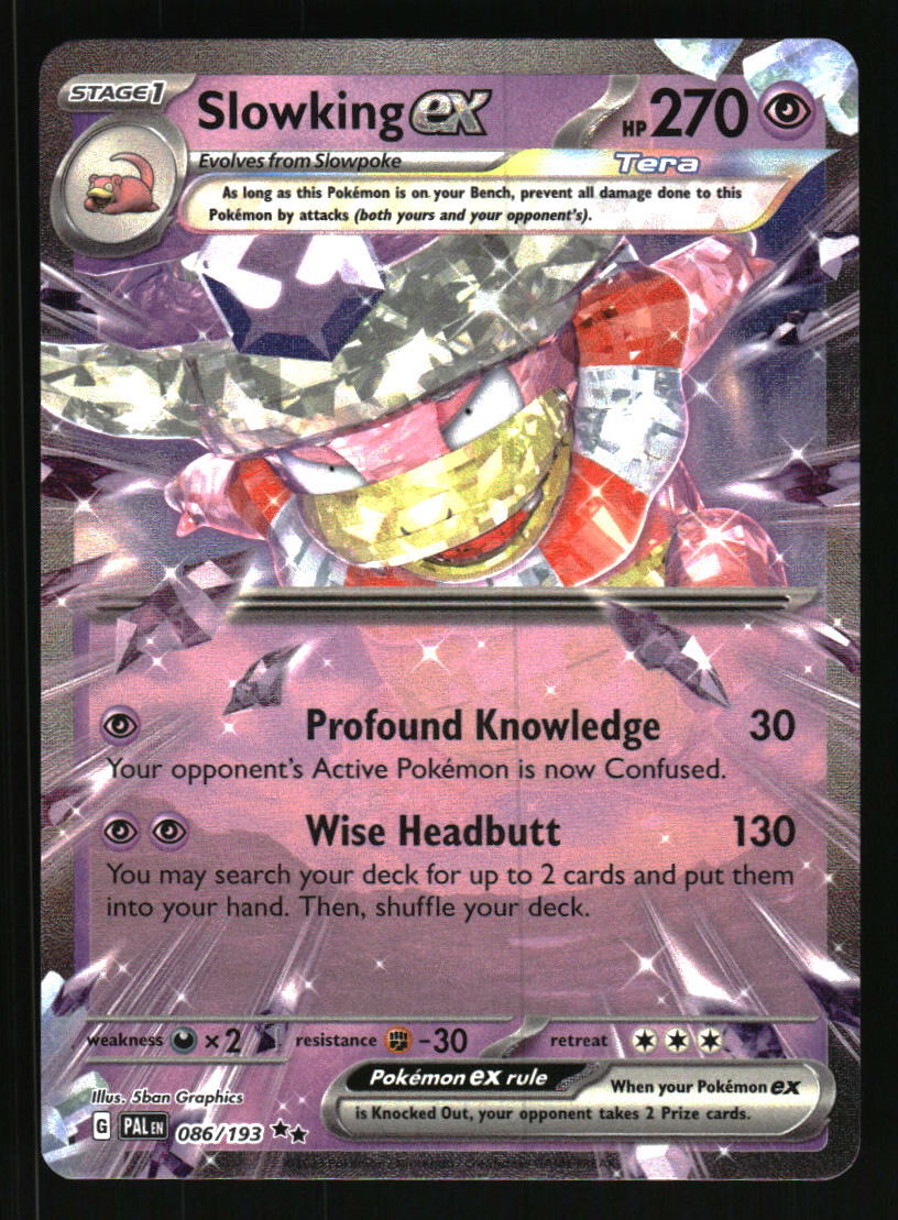 2023 Pokemon Paldea Evolved # 86 Slowking ex Double Rare