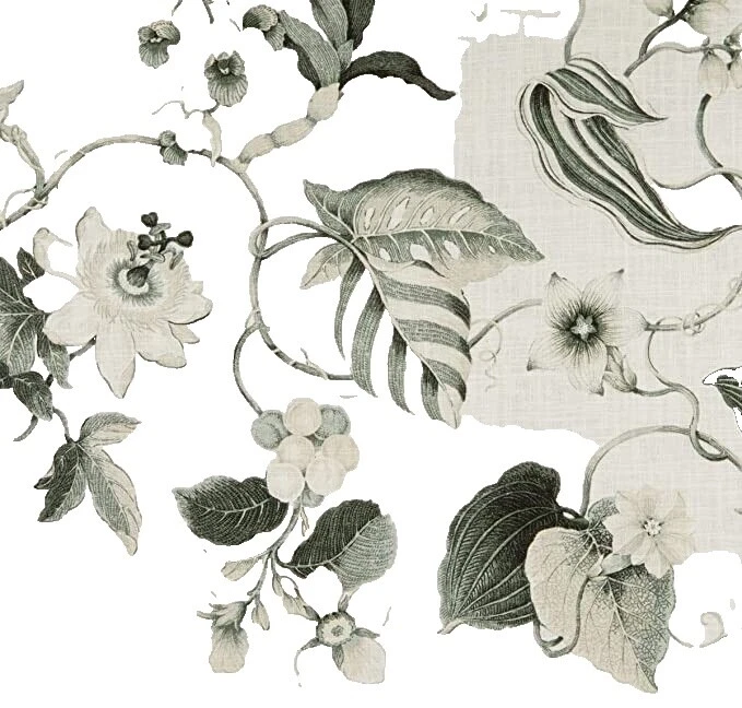 Linen Floral Blankets/Throws Craft Fabrics