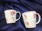 2 WAVERLY GARDEN ROOM LANE FLORAL MUGS tulips! NEVER USED! NEW! EXCELLENT! — photo 1