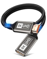 8K HDMI Extender, 3.3FT HDMI Extension Cable, High Speed HDMI 2.1 Male to Female